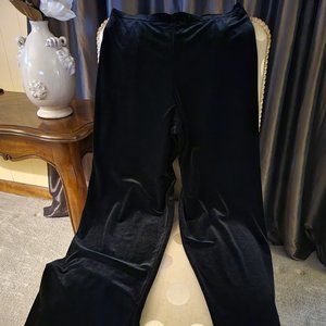 Black Velvet Trousers by Tadashi Collection